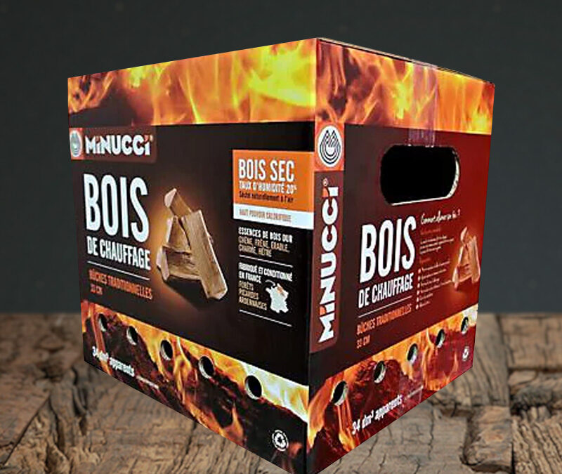 CARTON DE BOIS DE CHAUFFAGE