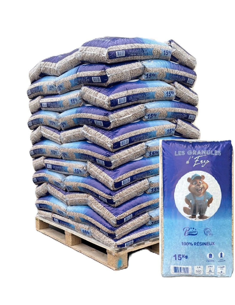 PALETTE DE PELLETS ENZO